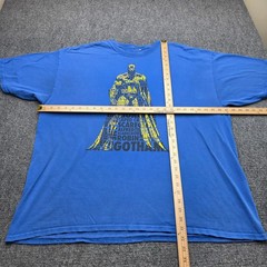Men’s 2XL Batman T-Shirt Men Blue DC Comics Caped Crusader Gotham Word Art G