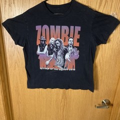 Rob Zombie Double Sided Concert Shirt Black Xl 2016 23 X27 Tag Gone