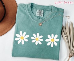 Comfort Colors Daisy Shirt Cute Floral Graphic Tee Wildflower Shirt