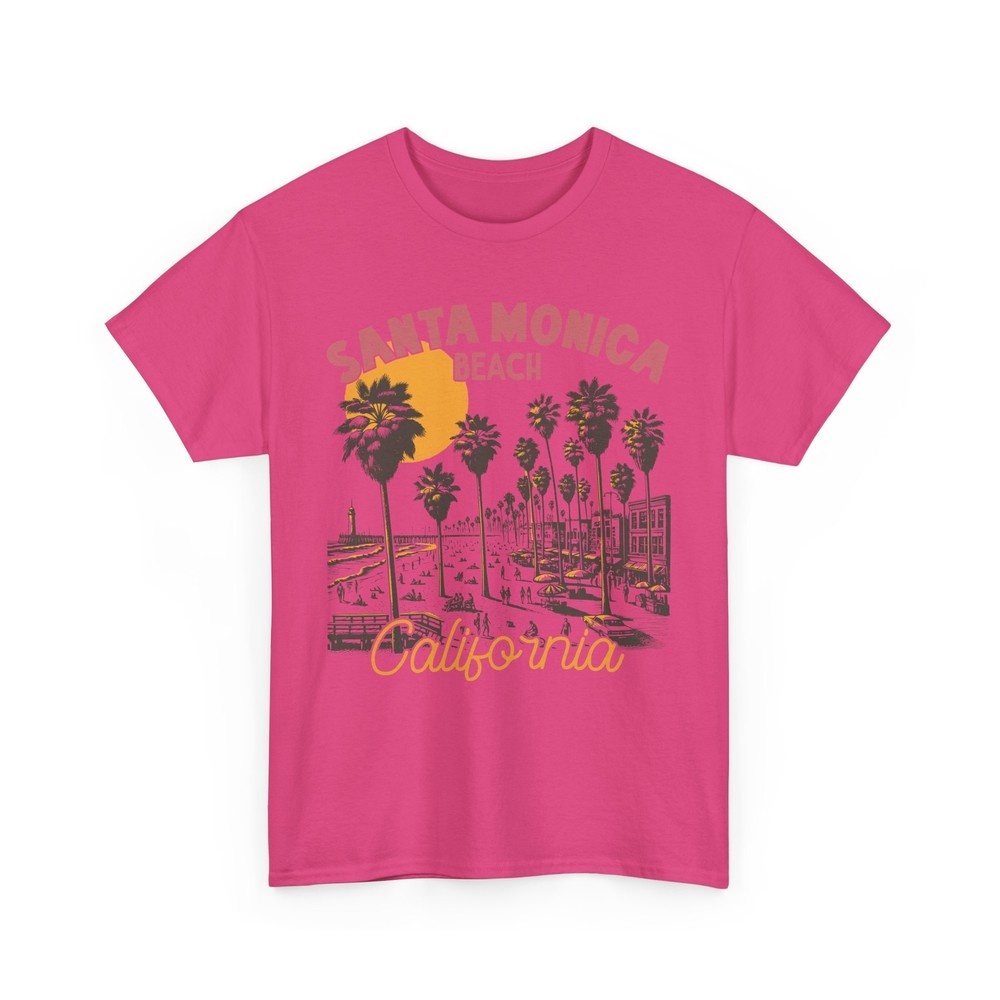 Beach Vibes T-Shirt | Summer Ocean Waves | Santa Monica Beach – California Shirt
