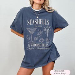 Beach Bachelorette Party Shirt Custom Location Bridal Party Tee