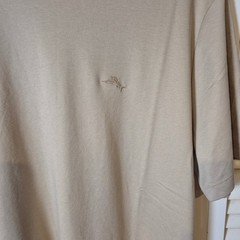Tommy Bahama Men’s M Twill T-Shirt Crew Neck Short Sleeve Beige Casual Beach NWT