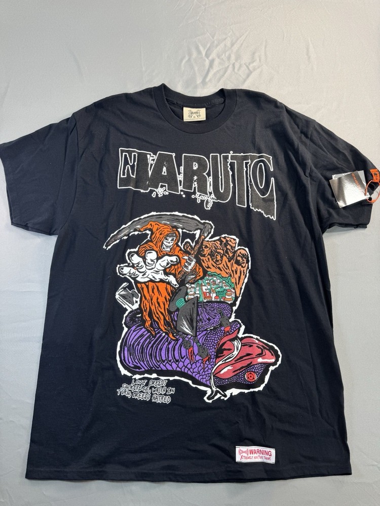 Headgear Classics Men’s Naruto T-Shirt Black Size XL Tee Naruto Uzumaki NEW NWT