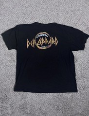 Def Leppard Hysteria Love Bites Black Cotton Crew Neck Graphic Tee M