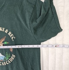 Dravus Shirt Mens Large Green North Cascades Parks Rec Duck Graphic Outdoors Tee