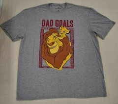 Disney’s Lion King Mens Dad Goals Mufasa & Simba Shirt New M, L, XL, 2XL