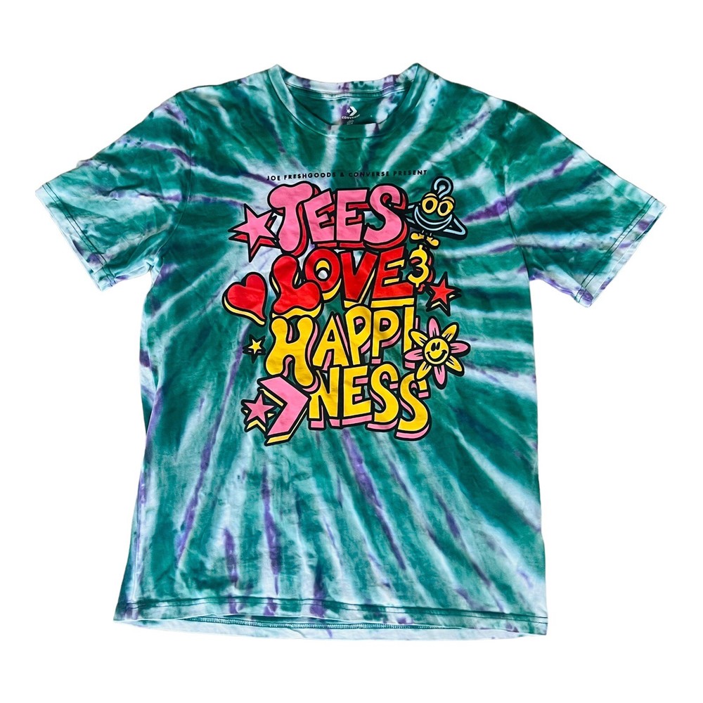 Converse Joe Freshgoods T-Shirt Men’s M Evergreen Multicolor Tie Dye Very Rare