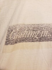 Vtg Cashing In Tapped OUT Distressed Art Alternative Grunge Band T Shirt XL