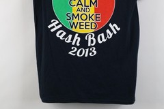 Vintage Y2K Streetwear Mens Small Faded 2013 Ann Arbor Hash Bash Weed T-Shirt