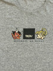 Vintage Y2K Mossimo Naughty Or Nice T-shirt Size XL Devil Angel Match Made In He
