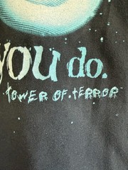 VINTAGE TWILIGHT ZONE TOWER OF TERROR T-SHIRT XL DOUBLE SIDED DISNEY MGM 90s Y2K