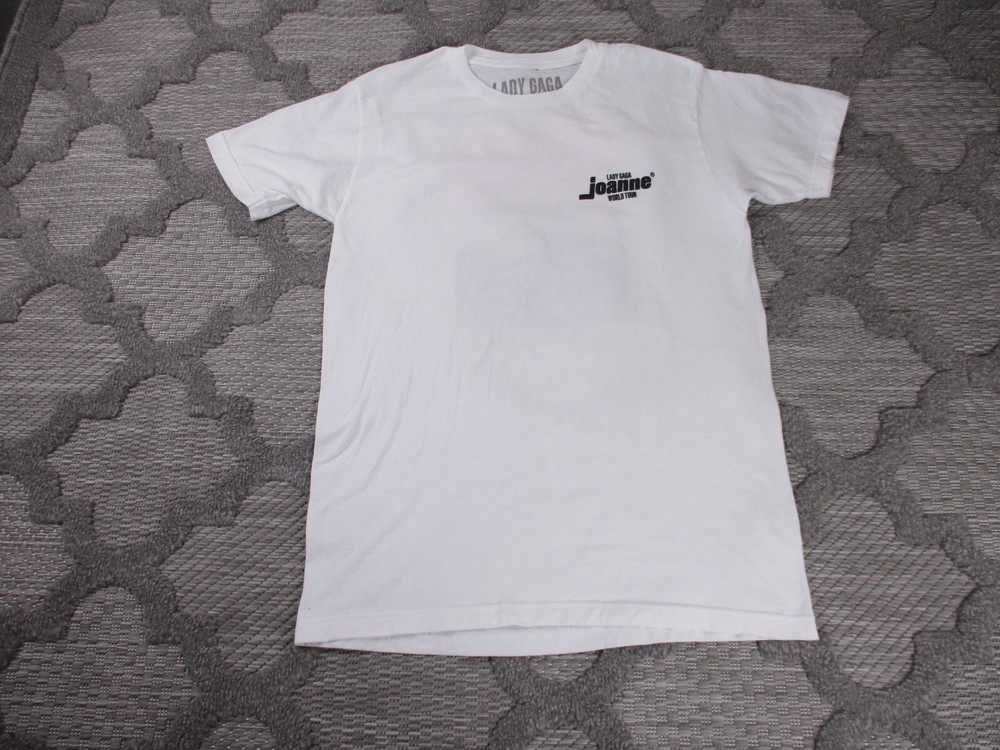 Lady Gaga Shirt Adult Medium White Joanne World Tour Concert 2017 l9