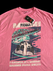 Puma Formula 1 Miami Men’s Sz XL Motorsport Pink Graphic T-Shirt New $45