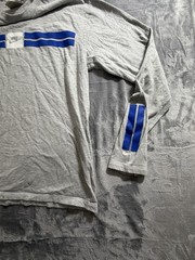Vintage Nike Long Sleeve Shirt Center Swoosh Grey/Blue Size Large