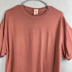 Jerzees Dri-Power Active 50/50 T-Shirt Men XL Heather Rust Orange Earthy S/S Tee