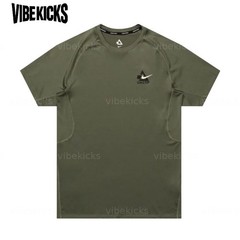 Nike T Shirts Men’s Green Crew Neck Moderate IQ7360-222 New