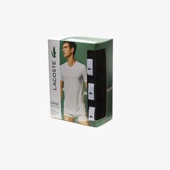 Lacoste Men’s Cotton Regular Fit Crew Neck T-Shirts (3 Pack)