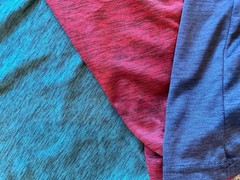 Real Essentials Men’s T-shirts 3 Pack Size LARGE Green Navy Burgandy work out