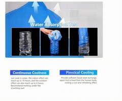 Cooling Ice Vest for Men Women Reusable, Lightweight & Sweat-Absorbent