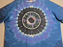 Pink Floyd Tie Dye T-Shirt Men’s 2XL Blue Graphic Band Tee Short Sleeve Cotton