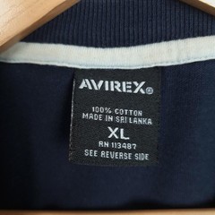 Avirex Shirt Mens XL Blue Colorblock Industry Standard Logo Graphic Tee Y2K