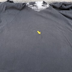 Champion Mens 3XLT Tall Graphic T-Shirt Black (see photo for flaw)