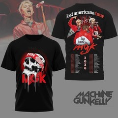 Machine Gun Kelly MGK Lost Americana Tour 2026 Shirt Concert Tour Dates Tee