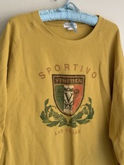 2XL The Venetian Las Vegas Sportivo Yellow Thermal T-shirt XXL Italian Sport