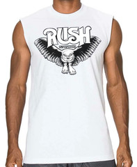 Rush Fly By Night Rock Band Men’s Muscle Shirt (Multiple Colors)