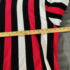 CSG T-Shirt Men 3XL/TG Striped Pullover Short Sleeve Cotton Crew Neck Preppy Y2K
