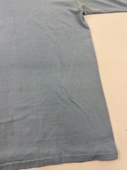 Vintage Stedman Shirt Mens Large Blue Blank Crewneck Short Sleeve Tee Basic