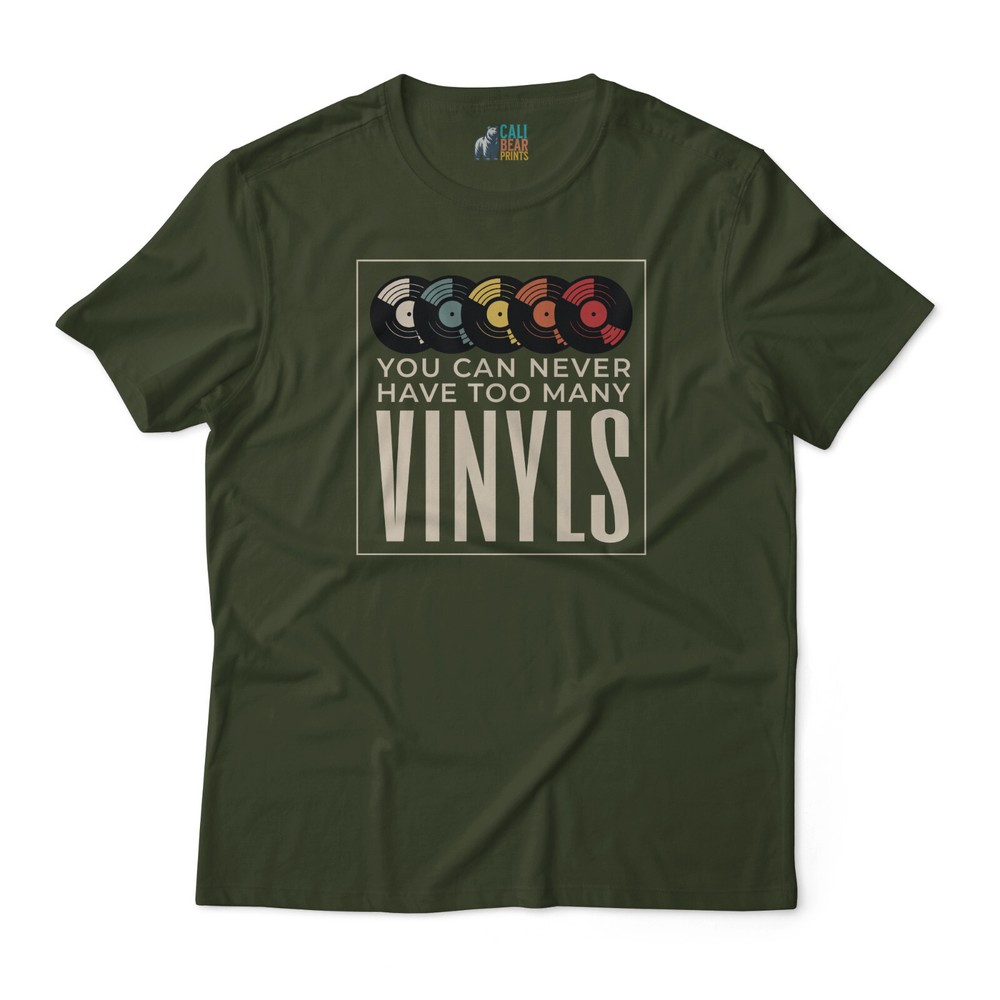 Colorful Vinyl Records Design – “YOU CAN NEVER HAVE TOO MANY VINYLS” – Unisex