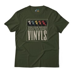Colorful Vinyl Records Design – “YOU CAN NEVER HAVE TOO MANY VINYLS” – Unisex