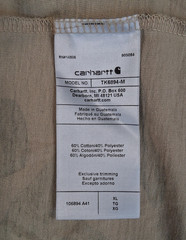 Carhartt Relaxed Fit Beach Sigature Camo Pocket Cotton T-Shirt Size Men’s X L