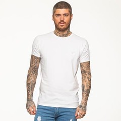 Enzo Mens T Shirt Slim Fit Muscle Fit Stretch Tee Gym Crew Neck Short Sleeve Top