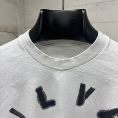 Vintage Silver Lake Los Angeles T-Shirt White Stencil Size M No Tag (21×21) Crop