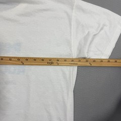 Vintage Russell Athletic Repaired in Rochester Shirt Large White 1988 Paper Thin