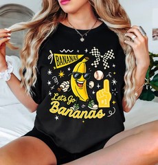 Funny Baseball Shirt Banana Character Sports Graphic Tee Cute Game Day Outfit