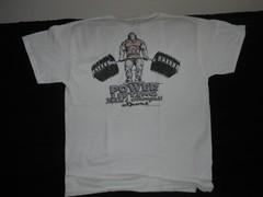 NEW POWER LIFTING : “DTG” PRINT On 100% COTTON WHITE T-SHIRT SIZE 3XX