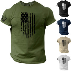 USA Distressed Flag Men T Shirt Patriotic American Tee S – 2XL