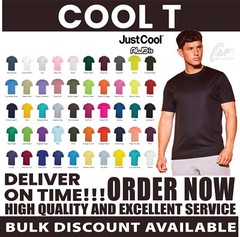Just Cool AWDis T-Shirt Plain Casual Sports Running Gym stag do hen Unisex JC001