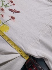 Vintage 90s Looney Tunes Tweety Bird T Shirt XL White Double Sided Flowers