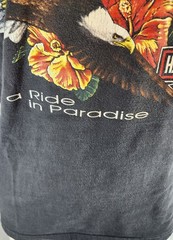 Vintage 90s Harley Davidson T Shirt Mens Large Eagle Pacific Honolulu Hawaii USA