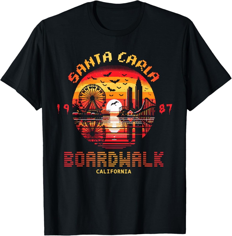 Graphic Santa Vintage Movie Carla Funny Apparel Boardwalk T-Shirt