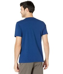 Docker Men Product Logo Hort Leeve Crew Neck Blue Cotton Graphic T-Shirt Size S