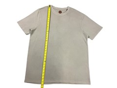 Common People Ottoman Texture Shirt Garment Dye Relaxed Fit Beige L Ribbed Sleek