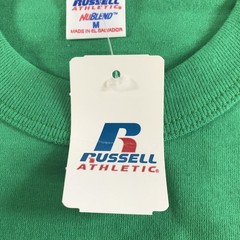 Vintage Russell Athletic Shirt Mens Medium Green NuBlend Kelly Crew Neck