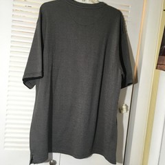 Sz 2xl Big Sky Outfitters shirt pull over gray tweed look poly cotton blend