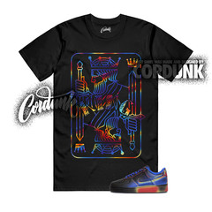 Air Force 1 Low Retro Heat Map Black Racer Blue T Shirt Match KING
