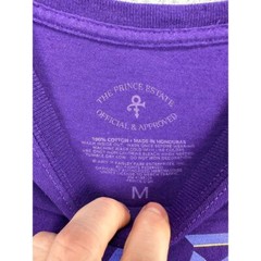 The Prince Estate Shirt Adult Medium M Purple Rain Tee Short Sleeve Cotton Mens
